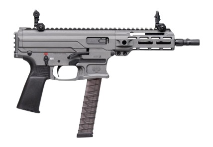 Panzer Arms PAARP9PCCTG ARP9 9mm Luger 33+1 6.50" Black Barrel, Tactical Gray Aluminum Receiver w/Picatinny Rail, Rear Picatinny Rail, Black Polymer Grip, Ambidextrous