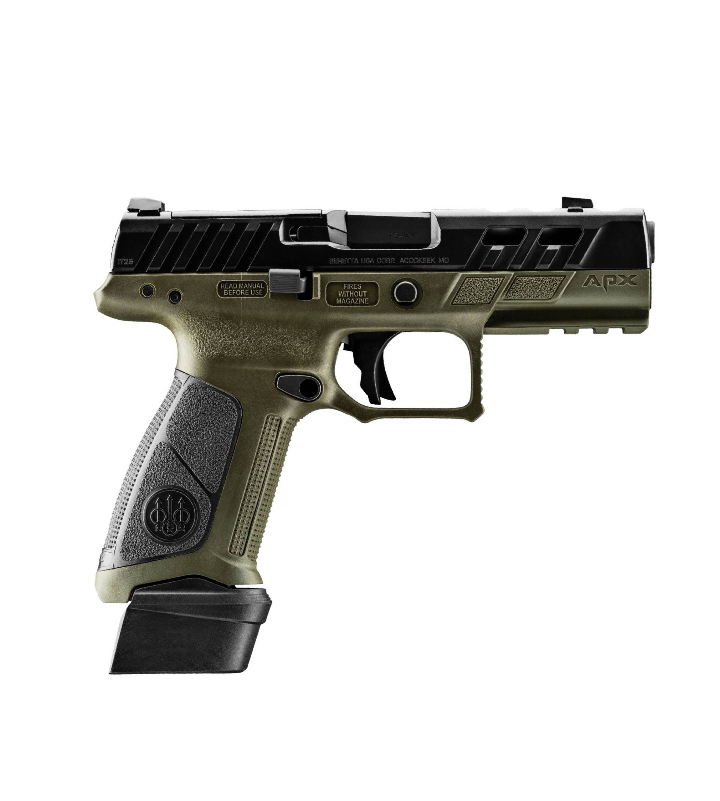 BERETTA APX A1 PORTED 9MM BLK/OD 15+1