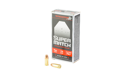 WIN SUPER MATCH 9MM 115GR FN 50/500