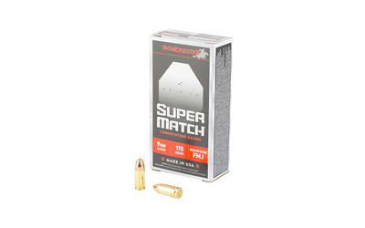 WIN SUPER MATCH 9MM 115GR RN 50/500