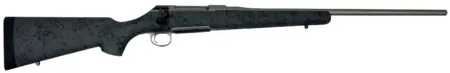 Sauer S1HSGP65C 100  6.5 PRC Caliber with 4+1 Capacity, 24" Barrel, Gray Cerakote Metal Finish & Gray Black Webbed Fixed HS Precision Stock Right Hand (Full Size)