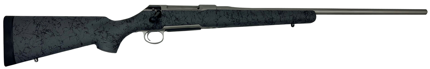 Sauer S1HSGP65C 100  6.5 PRC Caliber with 4+1 Capacity, 24" Barrel, Gray Cerakote Metal Finish & Gray Black Webbed Fixed HS Precision Stock Right Hand (Full Size)