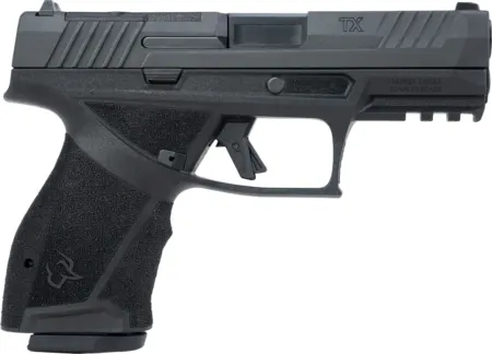 Taurus  TX 9  Compact 9mm Luger 10+1 4" Black Barrel, Black Nitride Alloy Steel Optic Ready/Serrated Slide, Black Stainless Steel Frame w/Picatinny Rail, Interchangeable Backstrap Grip