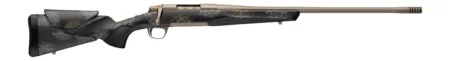 Browning 036142282 X-Bolt 2 Speed HD Full Size 6.5 Creedmoor 4+1 22" Smoked Bronze Cerakote Fluted Threaded Barrel, Smoked Bronze Cerakote Steel Drilled & Tapped Receiver, Bronze/Gray Camo w/Black Ove