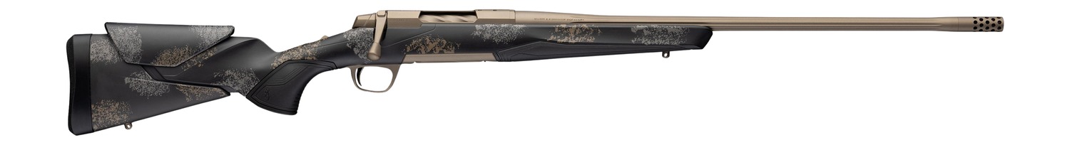 Browning 036142229 X-Bolt 2 Speed HD Full Size 300 Win Mag 3+1 26" Smoked Bronze Cerakote Fluted Threaded Barrel, Smoked Bronze Cerakote Steel Drilled & Tapped Receiver, Bronze/Gray Camo w/Black Overm