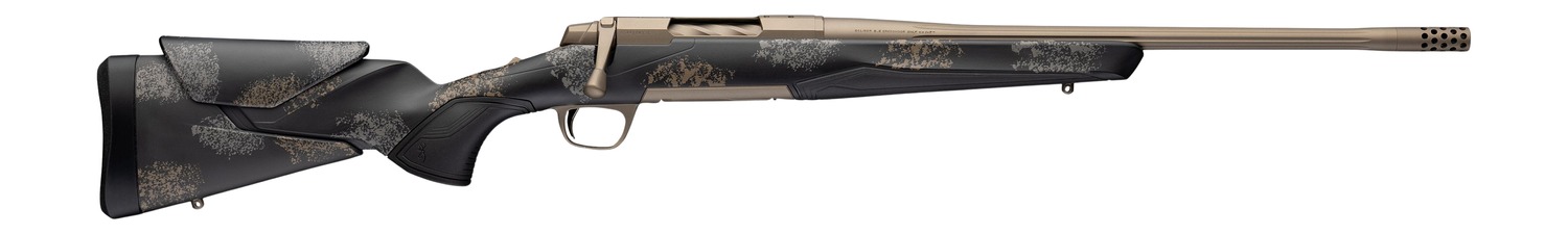 Browning 036143298 X-Bolt 2 Speed SPR HD Full Size 7mm PRC 3+1 20" Burnt Bronze Cerakote Fluted Threaded Barrel, Burnt Bronze Cerakote Steel Drilled & Tapped Receiver, Bronze/Gray Camo Adj Vari-Tech S