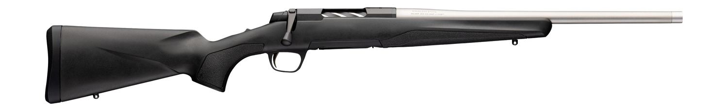 Browning 036116297 X-Bolt 2 Special LR SPR Full Size 300 PRC 3+1 22" Matte Stainless Steel Threaded Barrel, Matte Stainless Steel Drilled & Tapped Receiver, Black Adj Comb & LOP Synthetic Stock, Right