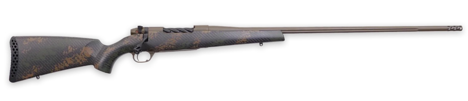 Weatherby MBC20N25RWR6B Mark V Backcountry 2.0 25 WBY RPM 4+1 24" +2" Patriot Brown Cerakote Steel Fluted Threaded Barrel, Drilled & Tapped Receiver, Black w/Brown Accents Fixed Peak 44 Blacktooth Car