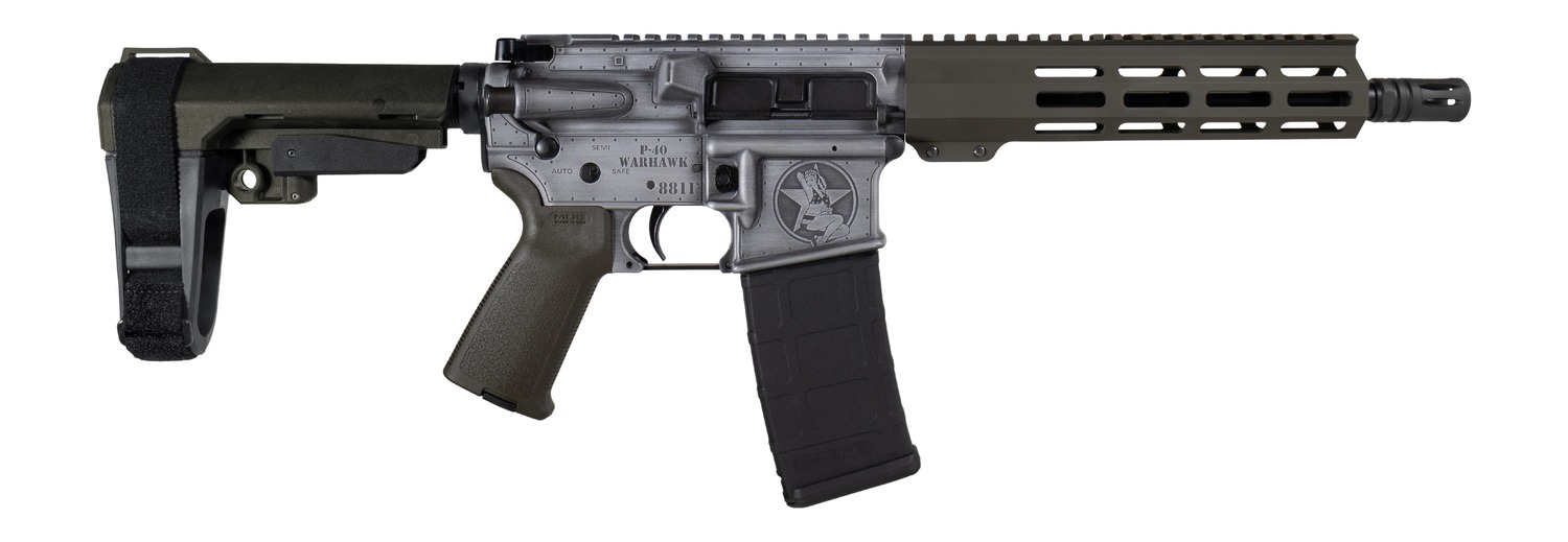 Shark Coast Tactical SCC07336BOMB-P Bomber 5.56 NATO 30+1 10.50" Black Nitride Threaded Barrel, Aluminum Receiver w/Picatinny Rail, M-LOK Handguard, Polymer SB Tactical SBA3 Brace, Magpul MOE Grip, Ri