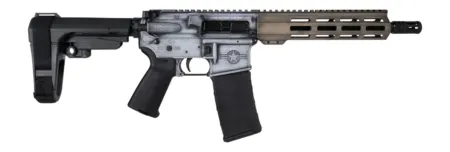 Shark Coast Tactical SCC07534WHOG-P Warthog 5.56 NATO 30+1 10.50" Black Nitride Threaded Barrel, Aluminum Receiver w/Picatinny Rail, M-LOK Handguard, Polymer SB Tactical SBA3 Brace, Magpul MOE Grip, R