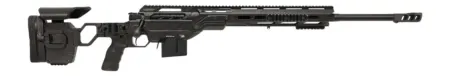 Cadex Inc CDXMCKRKN33827BR30I2D3 CDX-MC Kraken 338 Lapua Mag 5+1 27" Black DLC Match Grade Threaded Barrel, Black DLC Receiver w/Picatinny Rail, M-LOK Handguard, Black Adjustable Folding Buttstock, Bl