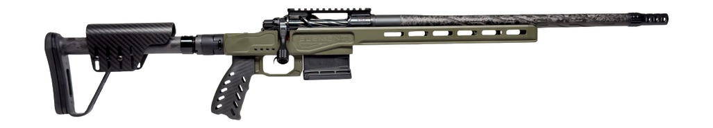 Horizon Firearms HRF-VED-300W-22R Venatic DM 300 Win 22" SOCOM Black Proof Research CF Threaded Barrel, SOCOM Black Receiver w/Picatinny Rail, ARCA Rail, OD Green Cerakote XLR Element 4.0 Stock, Right