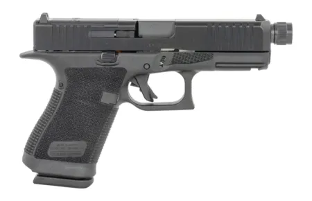 Glock P61950201TB G19 Gen6 9mm Luger 10+1 4.02" Threaded Barrel, Steel Optic Ready/Serrated Slide, Polymer Frame w/Accessory Rail, Interchangeable Backstrap Grip, Ambidextrous