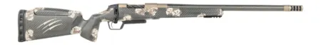 Fierce Firearms  CT Rival XP 2.0 22 Creedmoor 20" Carbon Fiber Threaded Barrel, Smoked Bronze Cerakote Titanium Drilled & Tapped Receiver, Integral Rail Forend, Desert Shadow Camo Adj Comb Carbon Fibe