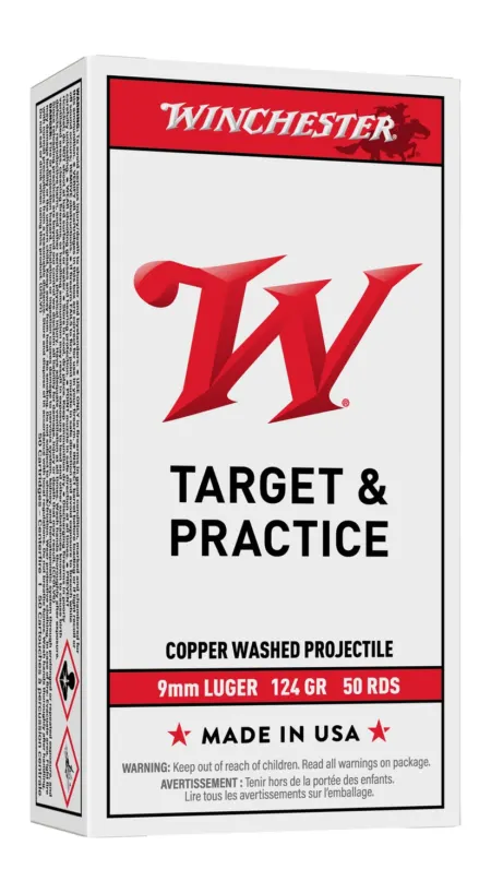 WIN USA9MM124       9MM     124 US TRGT      50/10