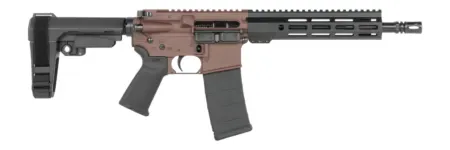 Shark Coast Tactical SCC07190HOLM-P Holmes  5.56 NATO 30+1 10.50" Black Nitride Threaded Barrel, Aluminum Receiver w/Picatinny Rail, M-LOK Handguard, Polymer SB Tactical SBA3 Brace, Polymer Grip