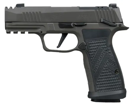 Sig Sauer 365AXGCA9LEGIONMSCA P365 AXG Legion 9mm Luger 10+1 3.10" Legion Gray Cerakote Integrated Compensator/Optic Ready/Serrated Slide, Legion Gray Cerakote Stainless Steel Frame w/Picatinny Rail,