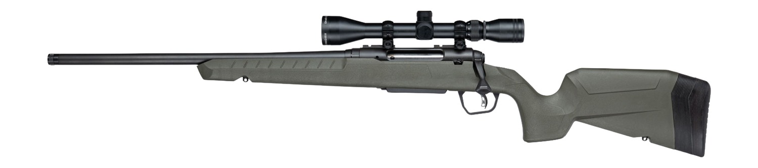 Savage Arms 33187 Axis 2 XP 6.5 Creedmoor 4+1 20" Matte Black Carbon Steel Threaded Barrel & Drilled & Tapped Receiver, OD Green Synthetic Fixed w/Pistol Grip Stock, 3-9x40mm Duplex Scope, Left Hand