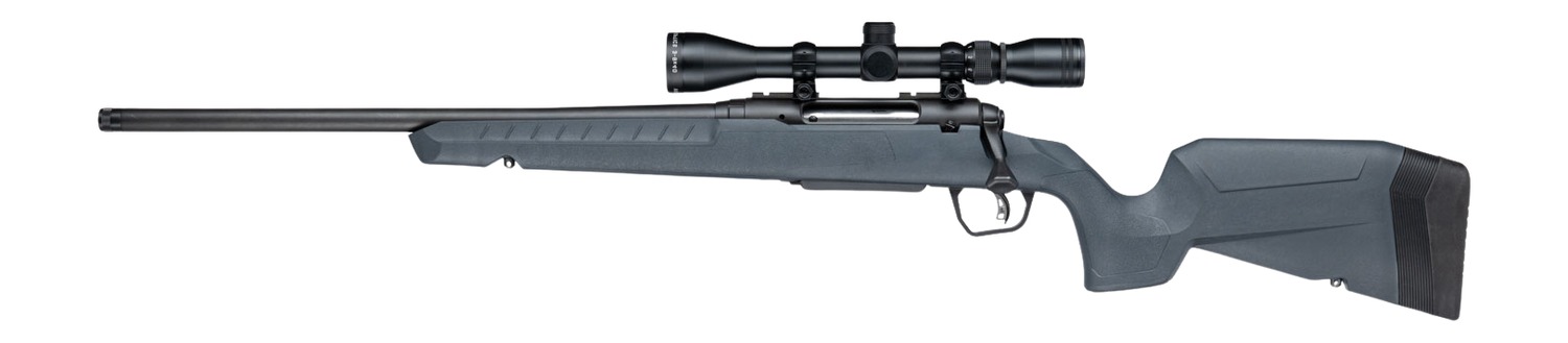 Savage Arms 33202 Axis 2 XP 350 Legend 4+1 18" Matte Black Carbon Steel Threaded Barrel & Drilled & Tapped Receiver, Gray Synthetic Fixed w/Pistol Grip Stock, 3-9x40mm Duplex Scope, Left Hand