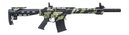 Citadel CBOSS2512-VECG Boss25  12 Gauge 3" 5+1 18.75" Threaded Barrel, Vector Green Camo Steel Receiver w/Picatinny Rail, Adj Comb Synthetic Butt Stock, Picatinny Rail Forend, Polymer Grip