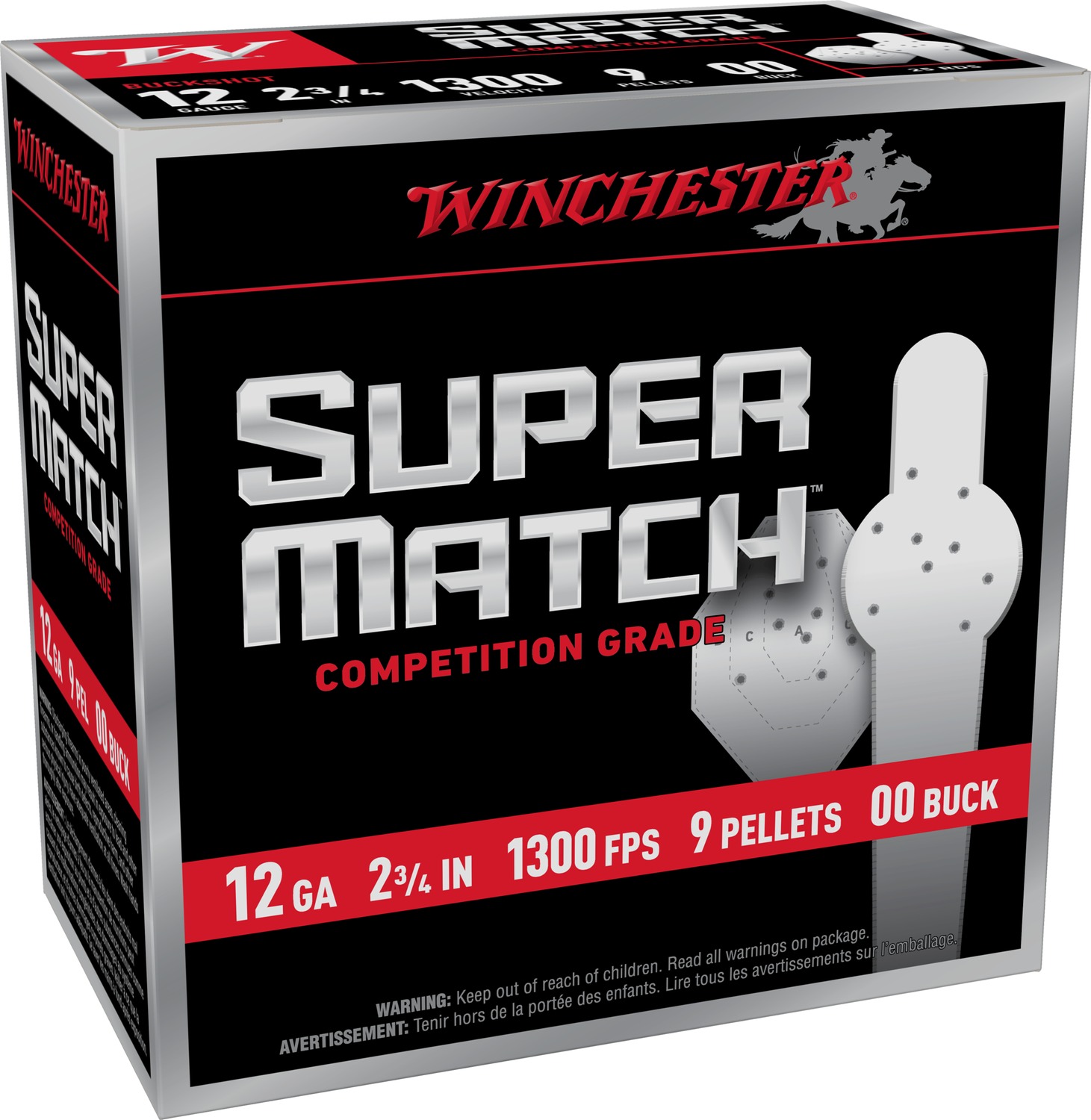 WIN SMB1200    12G 2-3/4 9PEL 00BK        25/10