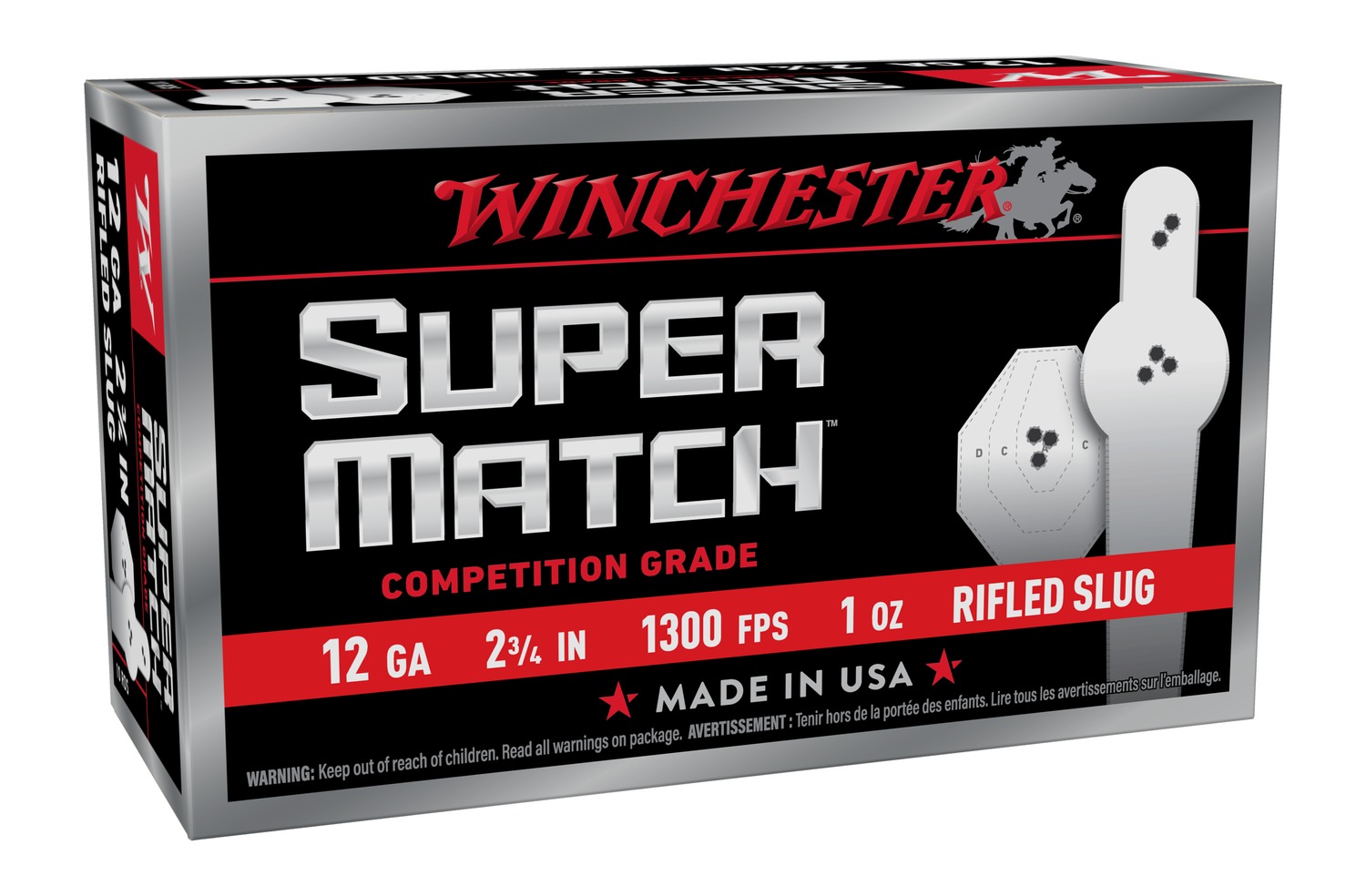 WIN SM12RS     12G 2/3/4 1OZ SLUG         10/10