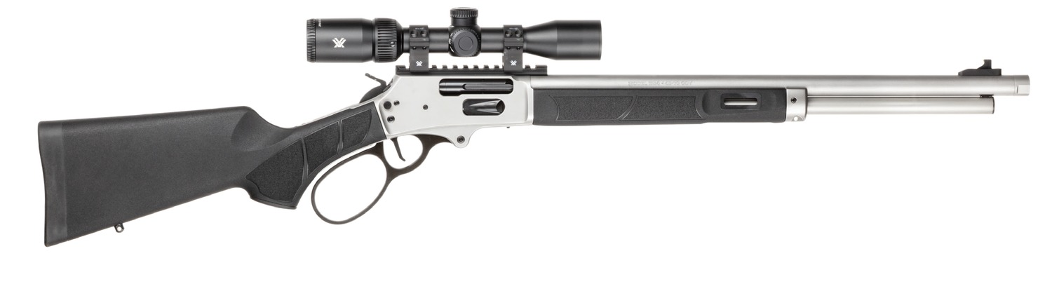 Smith & Wesson 14827 1854 Combo 45-70 Gov 6+1 20" Stainless Steel Threaded Barrel & Receiver w/Picatinny Rail, M-LOK Forend, Black Fixed Synthetic Stock, Vortex Crossfire HD 2-7x32mm Scope