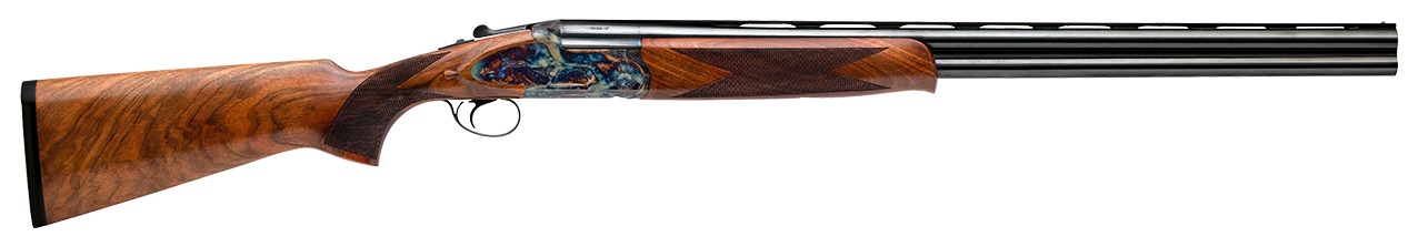 Dickinson LLC  Plantation  12 Gauge Break Open 2rd 26" Vent Rib Over/Under Barrel, Case Hardened Moly-Chrome Steel Receiver, Oiled Turkish Walnut Stock
