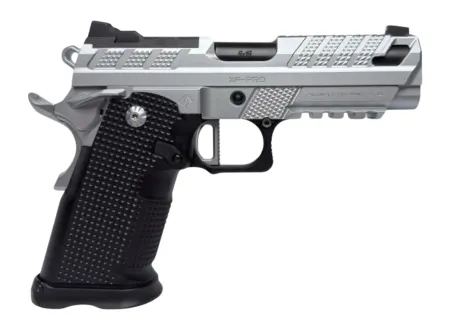 Fusion Firearms XP-3C-9-C-10 XP 3C Compact Frame 9mm Luger 10+1 3" Black Tennifer Barrel, Chrome Steel Serrated Slide & Frame w/Beavertail & Picatinny Rail, Black Aluminum Grip