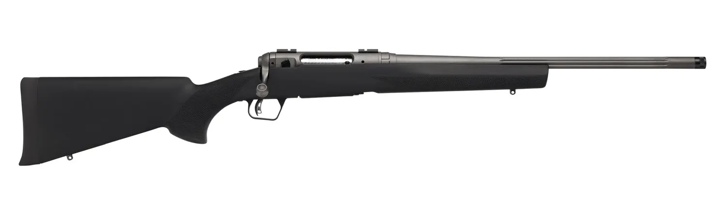 Savage Arms 33011 110 Trail Hunter Lite V2 Full Size 400 Legend 4+1 20" Black Fluted Barrel, Black Carbon Steel Drilled & Tapped Receiver, Black Hogue OverMolded Synthetic Stock, Right Hand
