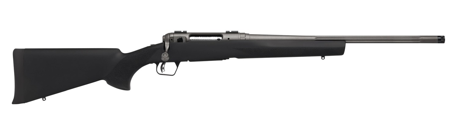 Savage Arms 33013 110 Trail Hunter Lite V2 Full Size 6.5 PRC 2+1 20" Black Fluted Barrel, Black Carbon Steel Drilled & Tapped Receiver, Black Hogue OverMolded Synthetic Stock, Right Hand