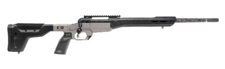 Savage Arms 33048 110 UltraLite Elite V2 Full Size 308 Win 3+1 18" Carbon Fiber Threaded Barrel, Blackout Cerakote Stainless Steel Receiver w/Picatinny Rail, MDT HNT26 Carbon Fiber Chassis, Right Hand