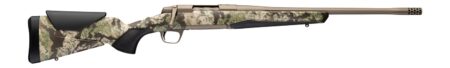 Browning 036139282 X-Bolt 2 6.12 lbs Full Size 6.5 Creedmoor 4+1 18" Smoked Bronze Cerakote Fluted Threaded Barrel, Smoked Bronze Cerakote Steel Drilled & Tapped Receiver, Kryptek Obskura Transitional