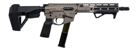 Freedom Ordance FX9P10E-FDE FX9P Elite 9mm Luger 10" Black Nitride Threaded Barrel, Flat Dark Earth Anodized Aluminum Receiver w/Picatinny Rail, M-LOK Handguard, Black Polymer SB Tactical SBA5 Brace,