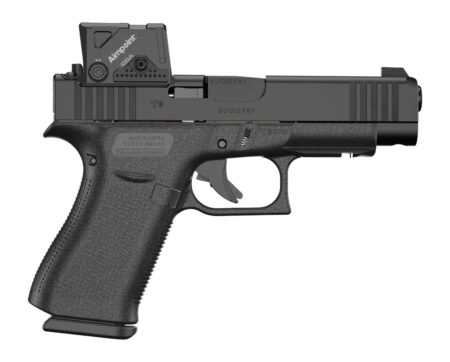 Glock PA4850B03FRMOS8A4 G48 MOS w/Aimpoint Slim Compact 9mm Luger 10+1 4.17" Black GMB Barrel, Black nDLC Steel Serrated w/Aimpoint COA Slide, Black Polymer Frame w/Accessory Rail, Right Hand