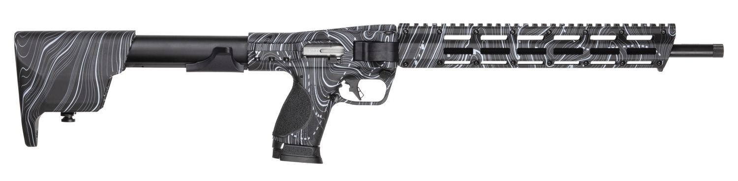 Smith & Wesson 14578 M&P FPC 9mm Luger 23+1 16.25" Black Oxide Barrel, Black Topo Aluminum Receiver w/Picatinny Rail, M-LOK Handguard, Black Synthetic Fixed w/Storage Stock, M2.0 Compact Grip