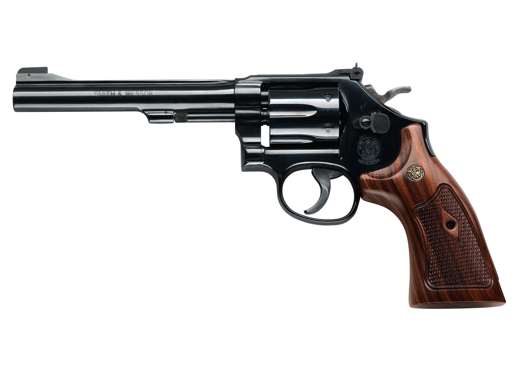 SMITH AND WESSON 48 22MAG BL/WD 6RD 6" AS #